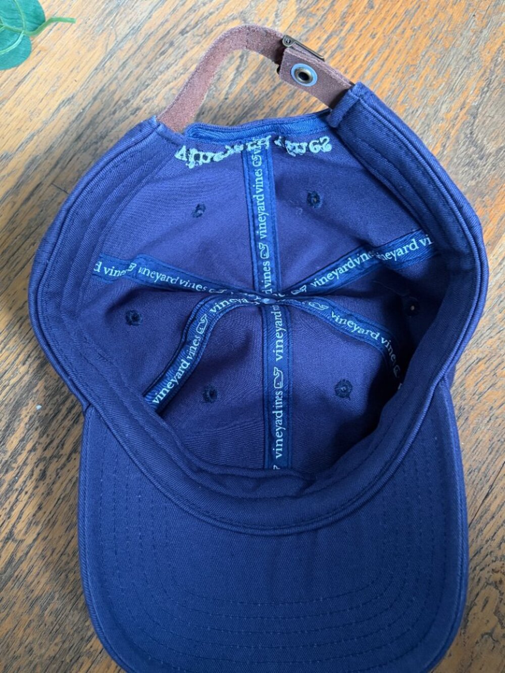 Vineyard Vines Baseball Cap Navy Pink Whale cotton - Picture 3 of 8